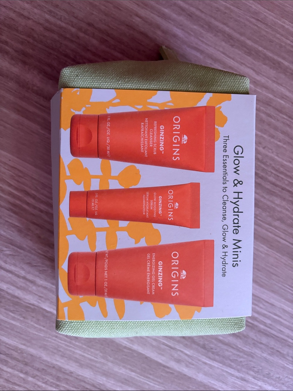 Origins Glow & Hydrate Minis - Orange and White Trio
